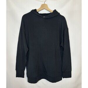 AERIE OFFLINE Black Oversized Black Soft Pullover Hoodie Womens SMALL NWT